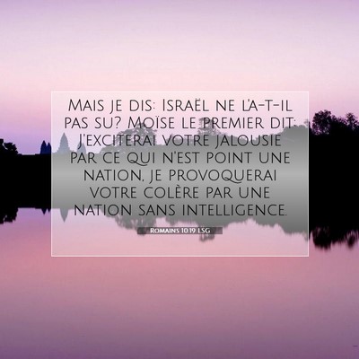 Romains 10:19 LSG Image du verset biblique