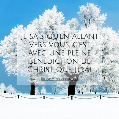 Romains 15:29 LSG Image du verset biblique