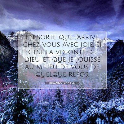 Romains 15:32 Verset biblique expliqué