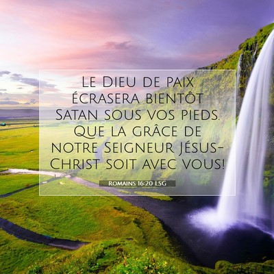 Romains 16:20 Verset biblique expliqué