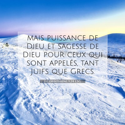 1 Corinthiens 1:24 LSG Image du verset biblique