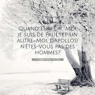 1 Corinthiens 3:4 LSG Image du verset biblique