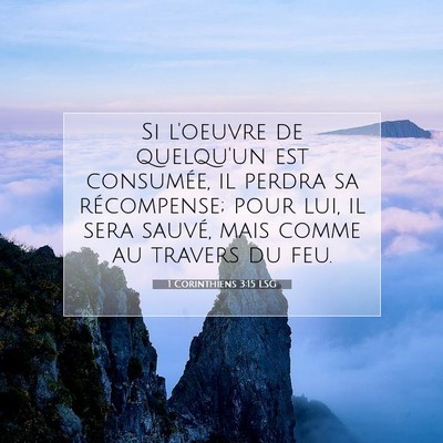 1 Corinthiens 3:15 LSG Image du verset biblique