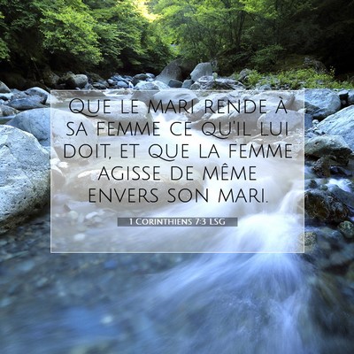 1 Corinthiens 7:3 Verset biblique expliqué