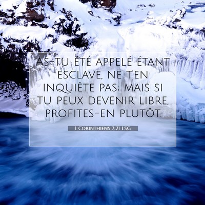 1 Corinthiens 7:21 Verset biblique expliqué