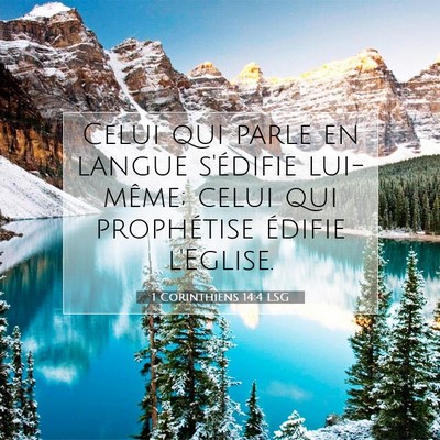 1 Corinthiens 14:4 Verset biblique expliqué