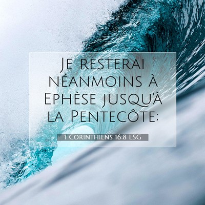 1 Corinthiens 16:8 Verset biblique expliqué