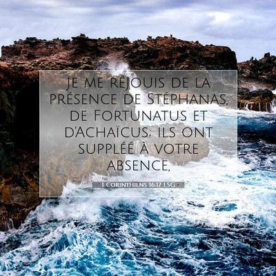 1 Corinthiens 16:17 LSG Image du verset biblique