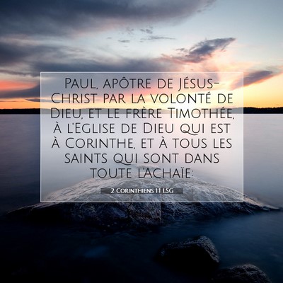 2 Corinthiens 1:1 Verset biblique expliqué