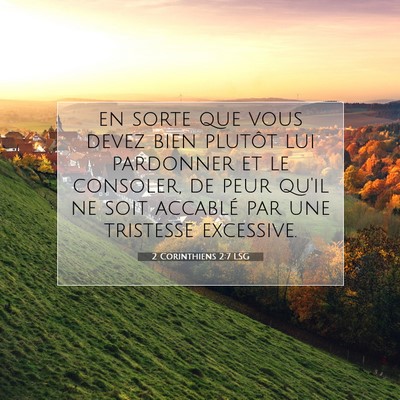 2 Corinthiens 2:7 Verset biblique expliqué