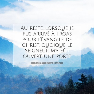 2 Corinthiens 2:12 Verset biblique expliqué