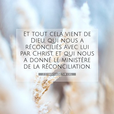 2 Corinthiens 5:18 Verset biblique expliqué