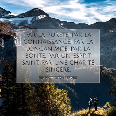 2 Corinthiens 6:6 Verset biblique expliqué