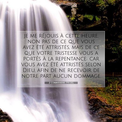 2 Corinthiens 7:9 LSG Image du verset biblique