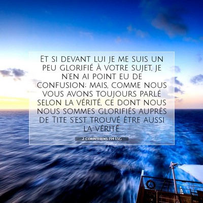 2 Corinthiens 7:14 Verset biblique expliqué