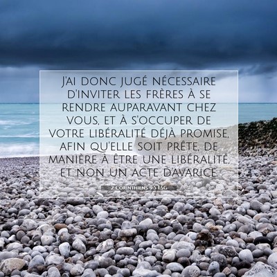 2 Corinthiens 9:5 Verset biblique expliqué