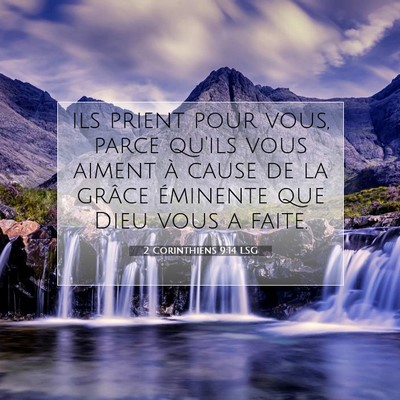 2 Corinthiens 9:14 Verset biblique expliqué