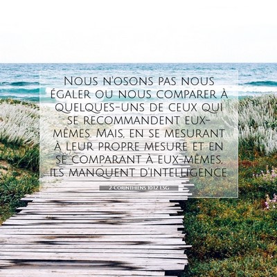 2 Corinthiens 10:12 Verset biblique expliqué