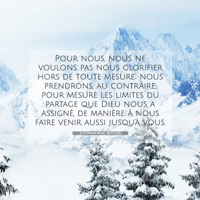 2 Corinthiens 10:13 Verset biblique expliqué