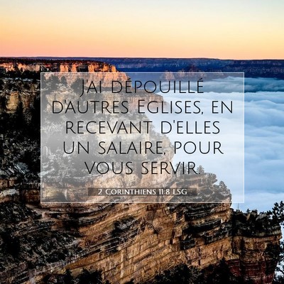 2 Corinthiens 11:8 Verset biblique expliqué