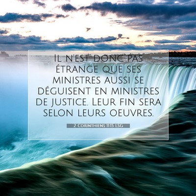 2 Corinthiens 11:15 LSG Image du verset biblique