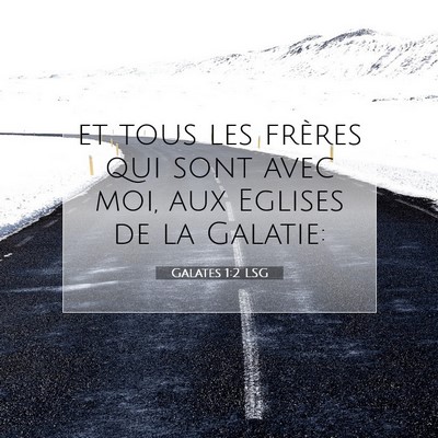 Galates 1:2 LSG Image du verset biblique