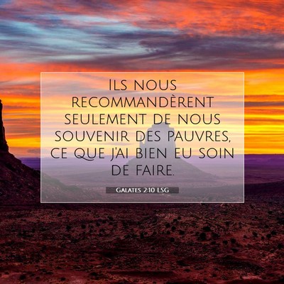 Galates 2:10 Verset biblique expliqué