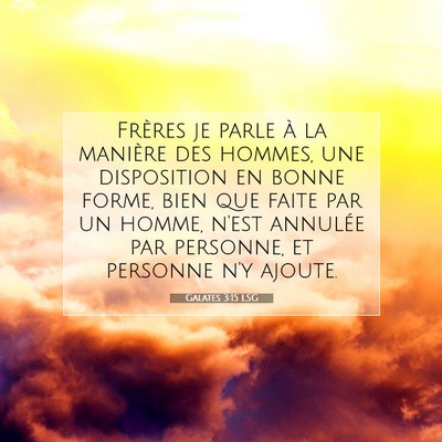 Galates 3:15 LSG Image du verset biblique