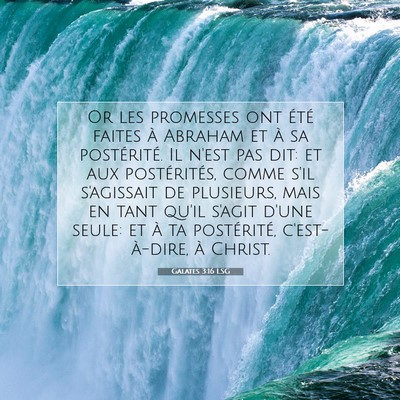 Galates 3:16 Verset biblique expliqué