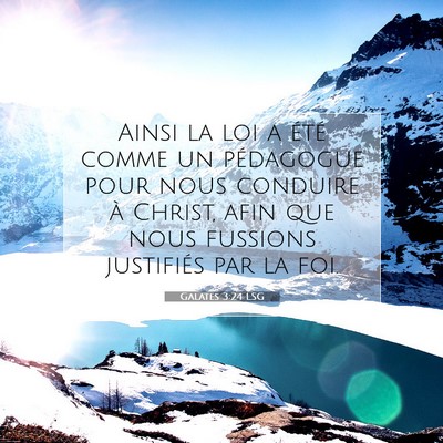 Galates 3:24 Verset biblique expliqué