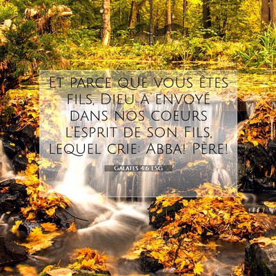 Galates 4:6 LSG Image du verset biblique