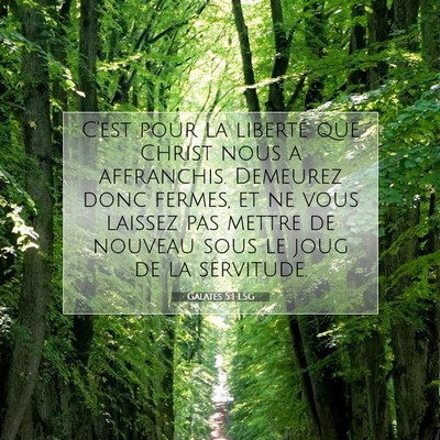 Galates 5:1 Verset biblique expliqué