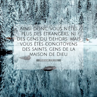 Éphésiens 2:19 Verset biblique expliqué