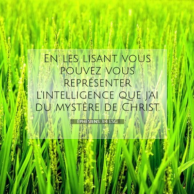 Éphésiens 3:4 Verset biblique expliqué