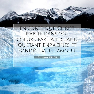 Éphésiens 3:17 Verset biblique expliqué