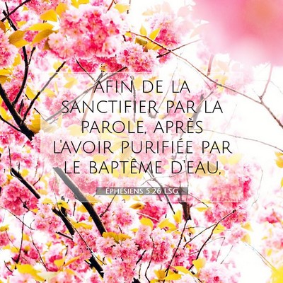 Éphésiens 5:26 Verset biblique expliqué