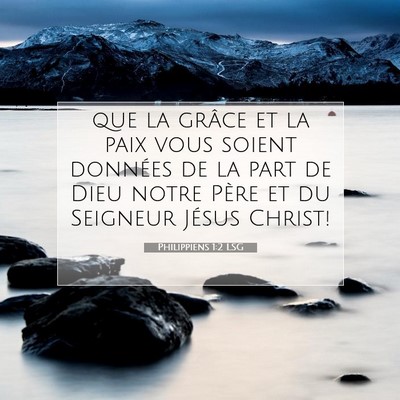 Philippiens 1:2 LSG Image du verset biblique