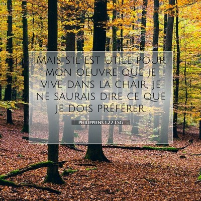 Philippiens 1:22 LSG Image du verset biblique