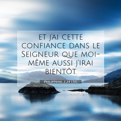 Philippiens 2:24 LSG Image du verset biblique