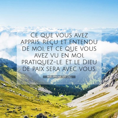 Philippiens 4:9 LSG Image du verset biblique