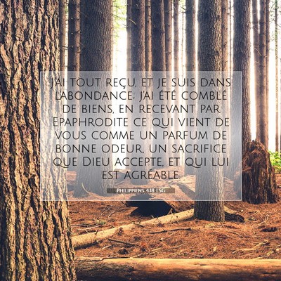 Philippiens 4:18 Verset biblique expliqué