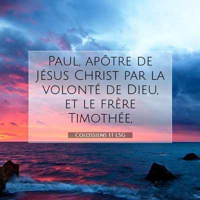 Colossiens 1:1 LSG Image du verset biblique