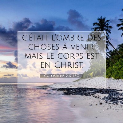 Colossiens 2:17 LSG Image du verset biblique