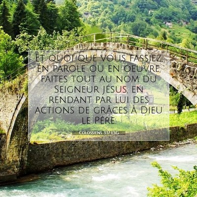 Colossiens 3:17 LSG Image du verset biblique