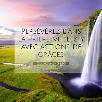 Colossiens 4:2 Verset biblique expliqué