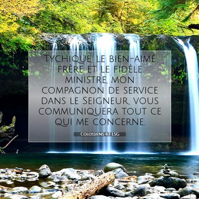 Colossiens 4:7 LSG Image du verset biblique