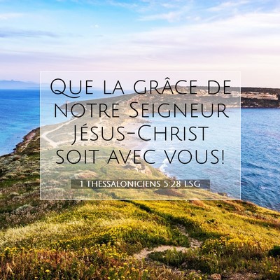 1 Thessaloniciens 5:28 LSG Image du verset biblique