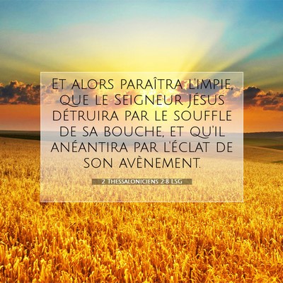 2 Thessaloniciens 2:8 LSG Image du verset biblique