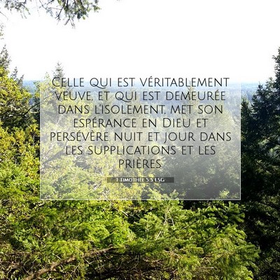 1 Timothée 5:5 Verset biblique expliqué