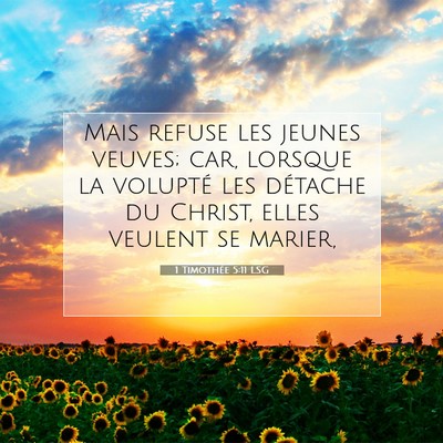 1 Timothée 5:11 Verset biblique expliqué